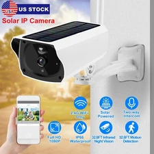 1080P Solar Powered WiFi Security Camera with Night Vision Motion Detection
