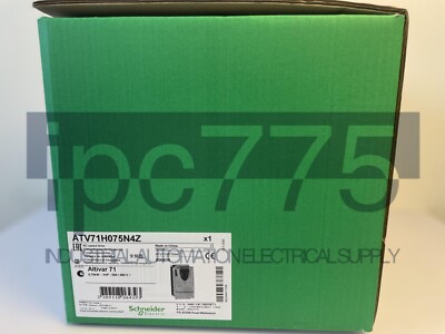 Brand new Schneider ATV71H075N4Z  0.75kw 380-480v frequency converter with box