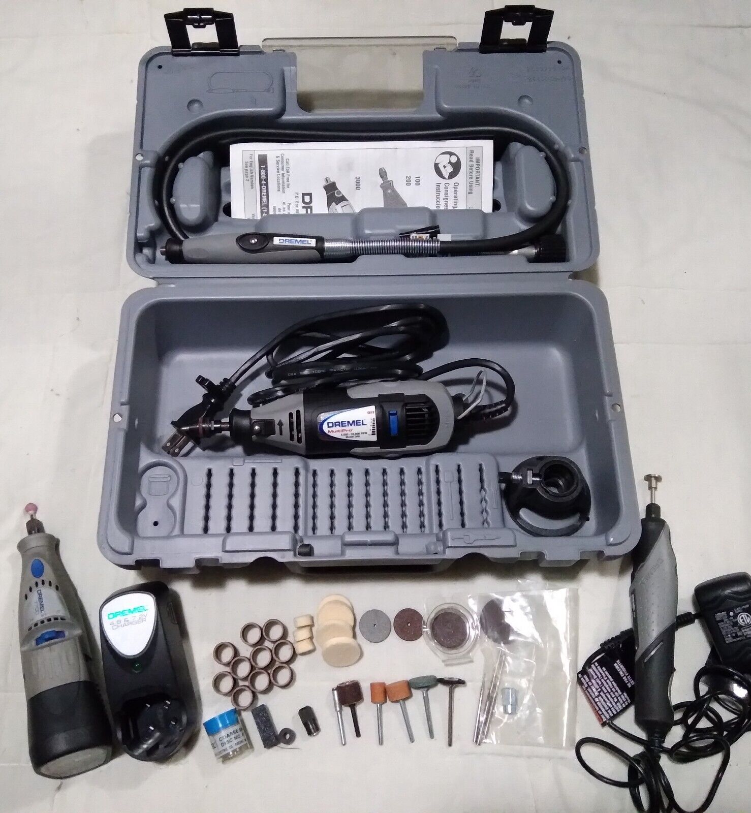 Dremel 7700-1/15 MultiPro 7.2-Volt Cordless Rotary Tool Kit