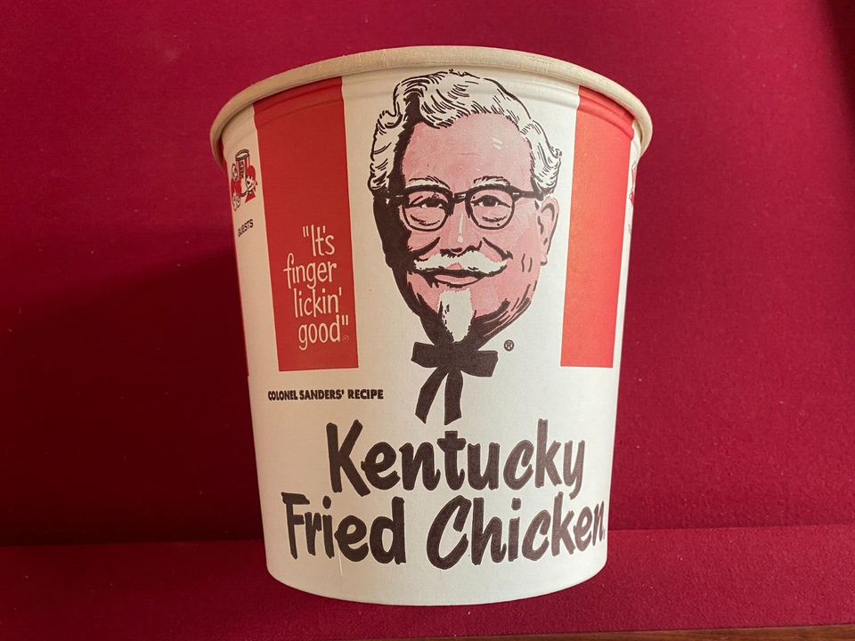 1969, Kentucky Fried Chicken, "UnUsed" Large Original Bucket (Scarce