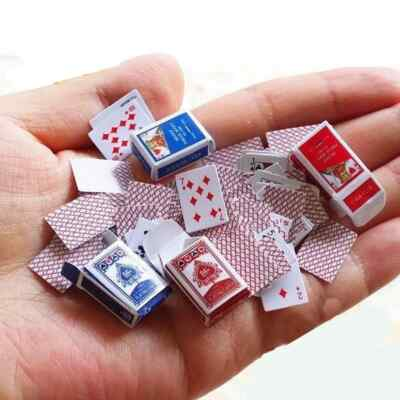 #ad #ad 2 full Sets Dollhouse Miniature decks Poker Card Playing Games 1cm 1:12 $6.99
