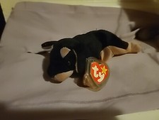   RARE  RETIRED DOBY BEANIE BABY 1996 WITH TAG AND POEM ERRORS