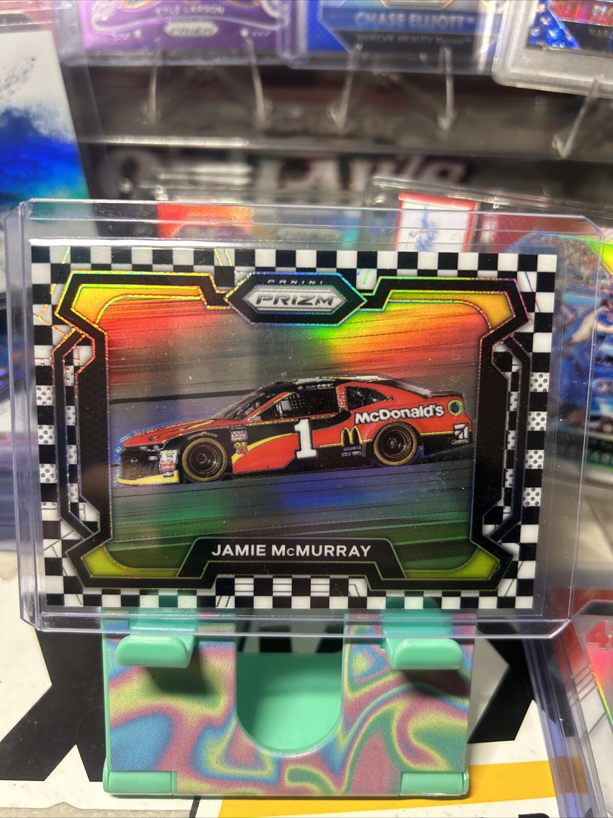 2024 Panini Prizm Racing NASCAR Jamie McMurray Checkered Flag /75