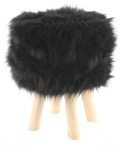 Pouf Puff Fußhocker Rund Sitz Hocker Polsterhocker Sitzhocker Badhocker - Bild 12 von 29