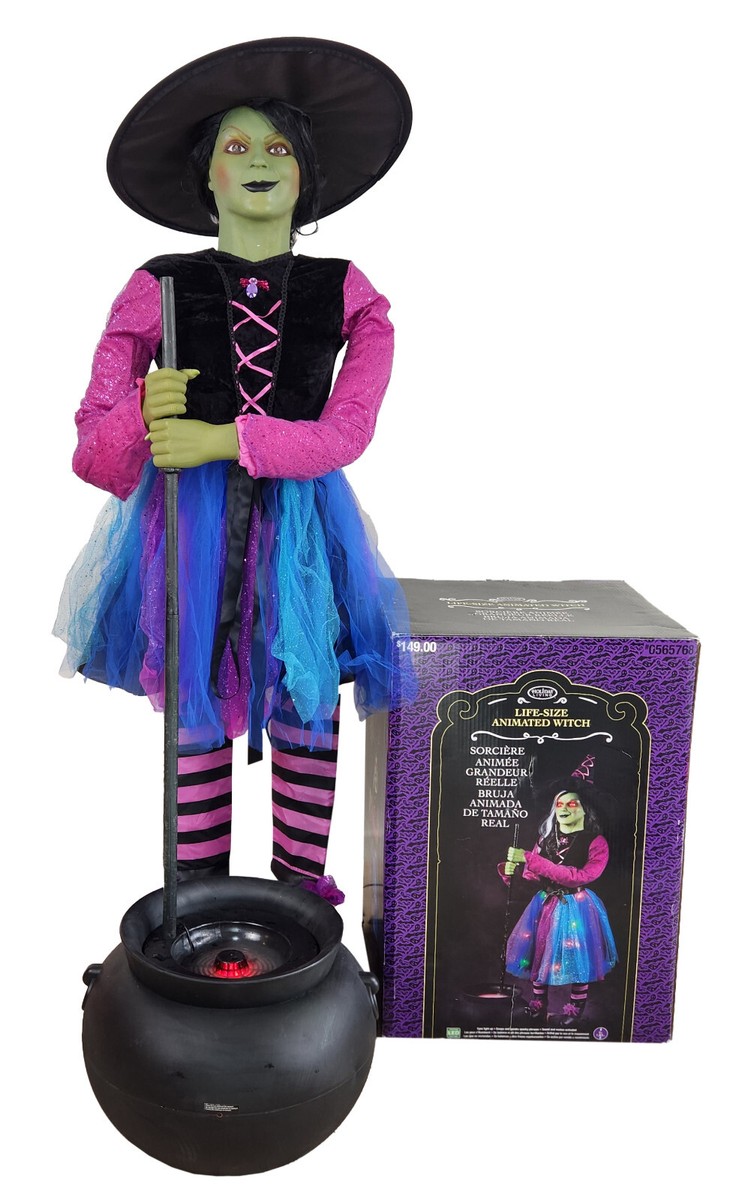 Gemmy Sarah the Sassy Witch 2014 Animatronic 6ft Life Size Holiday