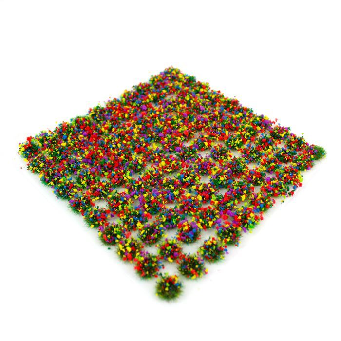4mm Mixed Flowers Static Grass Tufts x 100 SGTMIX04 WWScenics