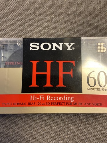 Sony Hf 60 Single 60-Minute Type 1 Audio Cassette Tape - Picture 2 of 3