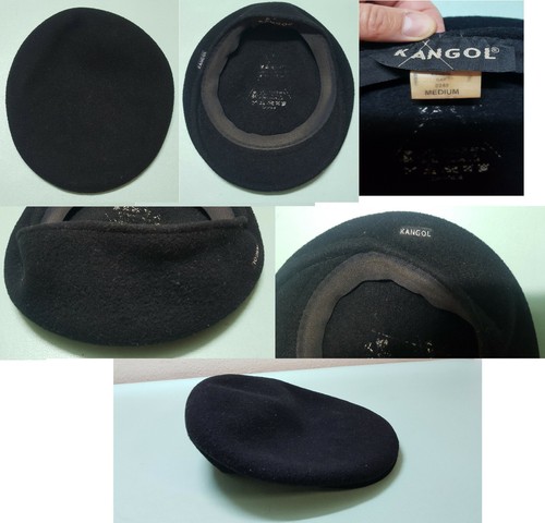 KANGOL Uomo Coppola Basco Berretto Taglia M 100% Lana | eBay