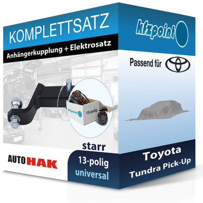 Für Toyota Tundra Pick-Up 11.2006- AUTO HAK Anhängerkupplung starr + 13polig neu