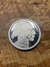 1 Troy oz Indian Buffalo .999 Fine Silver Round