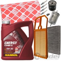 Febi Filterset FILTERSATZ+5W30 MotorÖL 1.4 16V FüR VW Golf 4 Bora 75 105 PS