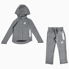 Nike Kid's Girl Sportswear Tech Fleece Tracksuit Gray Size 6
