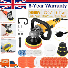 Electric Car Polisher Sander Buffer Polishing Machine Kit 1580W 7 Variable Speed