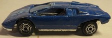 Vintage Summer Marz Karz Lamborghini Countach Blue 1:64 Lot 675 Loose Toy Car GU