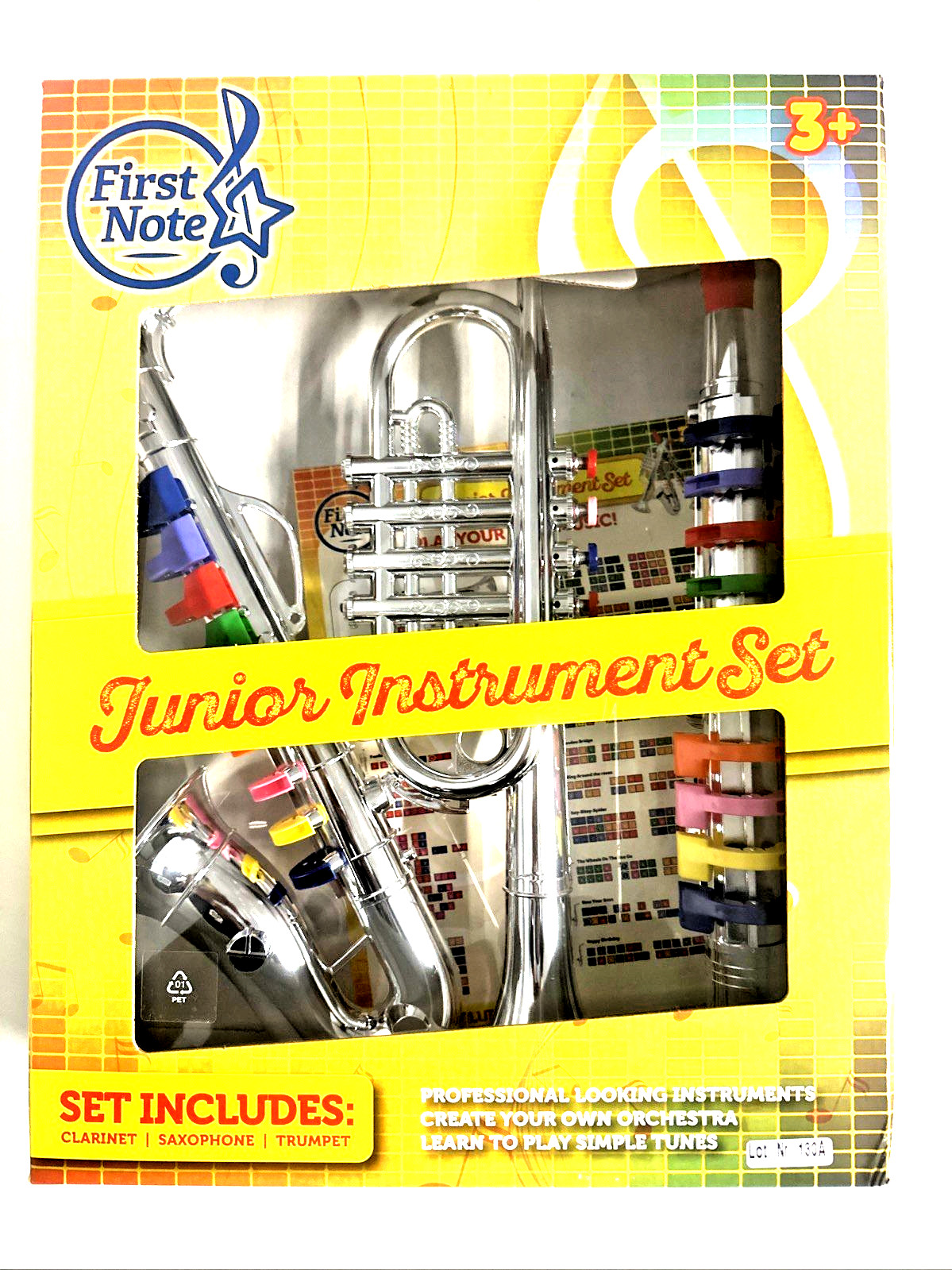 Set of 3 Music instrument Clarinet Saxophone Trumpet Combo t