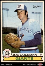 1979 O-Pee-Chee #166 Joe Coleman  Free Agent 3-1-79 Giants 4 - VG/EX