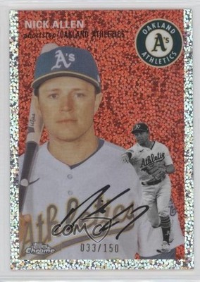 2023 Topps Chrome Platinum Anniversary Speckle Refractor 33/150 Nick Allen 4r7