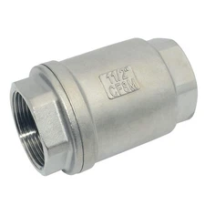 1.5inch NPT Female WOG1000 Spring Loaded In-line Check Valve Stainless