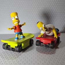 MICRO SCALEXTRIC SET OF 2 THE SIMPSONS SKATEBOARDS SKATE BOARD COMBINE SHIPPING