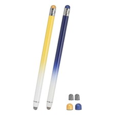 2 Pcs Stylus Pens for Touch Screens, Universal Capacitive Stylus, Blue Yellow