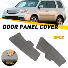 2x For Honda Pilot 2009 10-2015 Leather Front Door Panels Armrest Cover Gray Exr