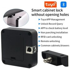 Smart Invisible Wooden Door Lock Keyless IC Card NFC Tuya App Cabinet Drawer Kit