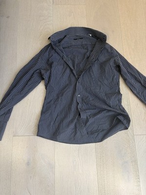 Navy and white striped cotton Gucci Button-Up - XL Adult100% Authentic