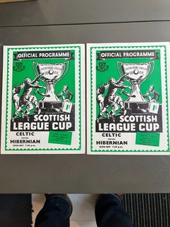 Celtic v Hibs Scottish League Cup Semi Final and Replay 4th and 18th Oct 1965
