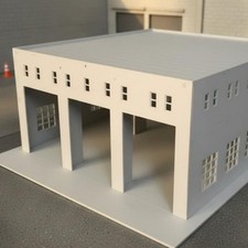 Two-Level Bus Bus Workshop Realistic Features Lorry Garage Model for Collectors