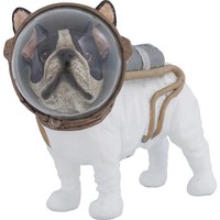 Deko Figur Deko Objekt Hunde Motiv Polyresin Figur Weiß Kare Design