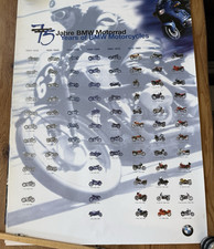 BMW Poster 75 Jahre BMW Motorrad Poster 76x106cm