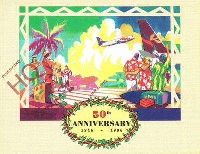 Ansichtskarte: - ALOHA AIRLINES, 50 JAHRE DIENST IN HAWAII