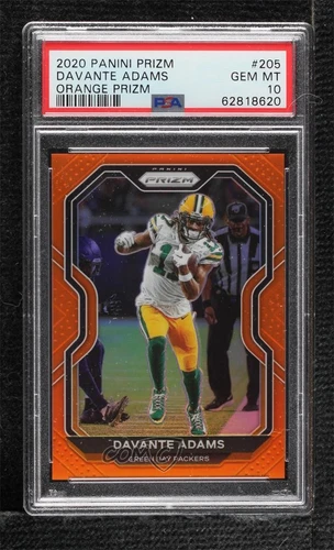 2020 Panini Prizm Football Orange Prizm Davante Adams #205