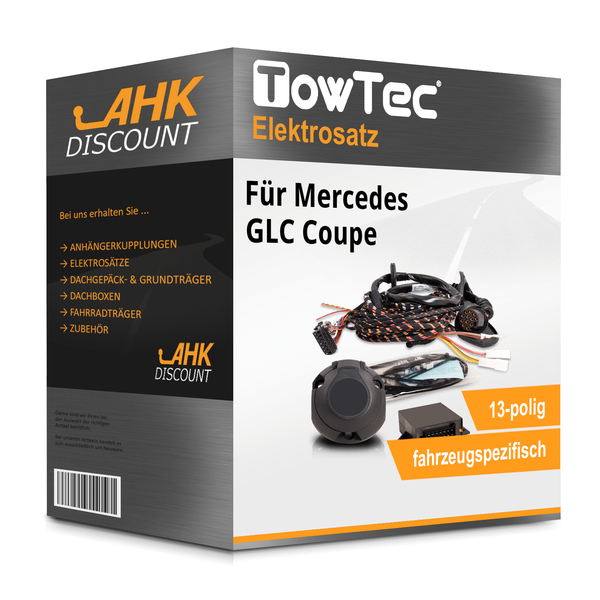 für Mercedes GLC Coupe 19- Towtec Elektrosatz 13Polig Fahrzeugspezifisch Neuware-image