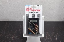 Seiko DM-10 Digital Metronome Black Tempo To Go Compact