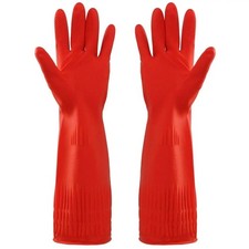 Heavy Duty Rubber Gloves Waterproof Chemical Resistant Car Washing Gloves