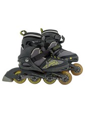 K2 Moto Jr Inlineskates Kinder Größe 32-37 Grau Gelb Inline Skates