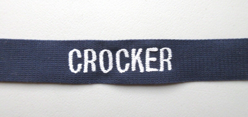⭐CROCKER NAME POCKET TAPE MILITARY UNIFORM CLOTHING JACKET VEST SEW ON PATCH - Picture 3 of 6