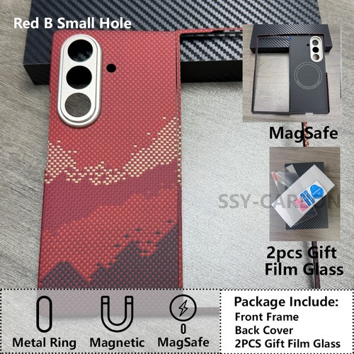 Real Carbon Fiber Case for Samsung Galaxy Z Fold 7 Aramid MagSafe Magnetic Cover - Picture 14 of 17