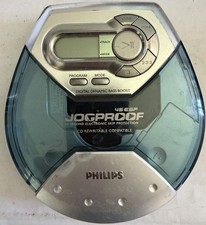 Philips Jogproof 45ESP CD Player Silver Blue Bass Boost 45ESP CD-R Compatible
