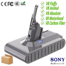 Battery For Dyson V8 Absolute SV10 NEW 21.6V Li-ion Animal Fluffy Vacuum Cleaner
