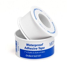 MEDIQUE 621LS First Aid Tape,5yd,1"W,White 3JMH8