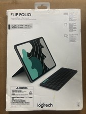 Logitech Flip Folio iPad Pro/iPad Air 13  Keyboard Case 920-013367 M2,3,4