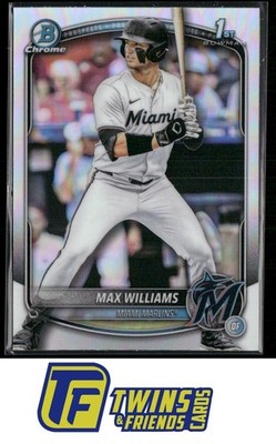 2025 Bowman Draft #BDC-68 Max Williams Chrome Refractor