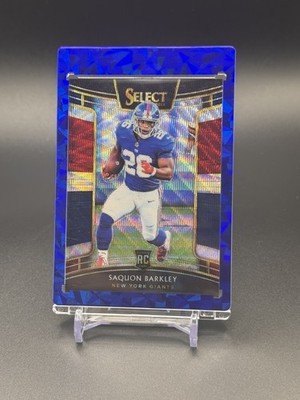 2018 Panini Select NFL #17 Tri Color Prizm NYG Rookie Saquon Barkley RC 50/199