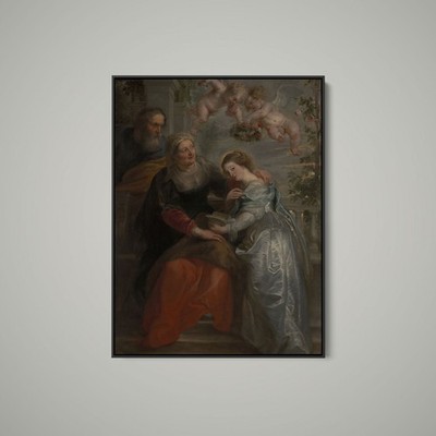Peter Paul Rubens - The Education of Mary - Art Print on Paper or Canvas