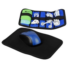 Portable Mouse Pad Case Combo Gaming Travel Storage Protection