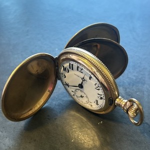 Worcester Pendant Watch Swiss Diamond 7 Jewels Gold Plates 