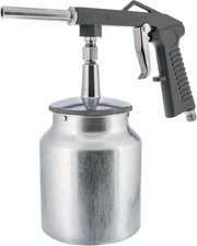 TCP Global Air Undercoating Spray Gun with Suction Feed Cup - Silver 