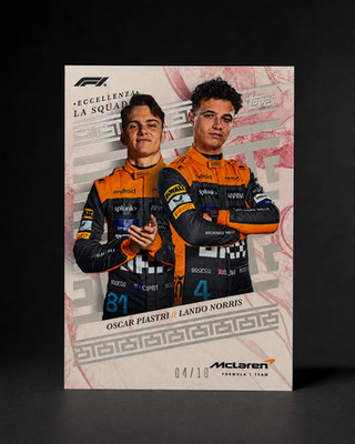 2023 Topps Eccellenza Formula 1 - La Squadra Lando Norris, Oscar Piastri Red /10